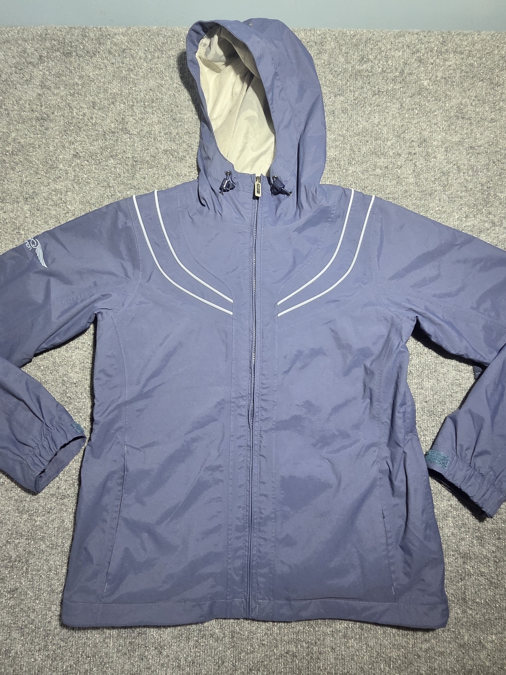 Burton Women's Small Blue Hooded Snowboard Jacket - Waterproof Ski Coat